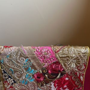 Ethnic Patch Clutch