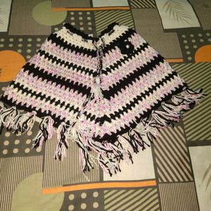 Kids Winter Poncho Handmade