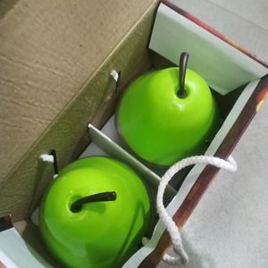 2 pcs pear 🍐 glass container