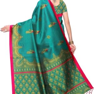 Suali Printed Mysore Silk Blend Saree