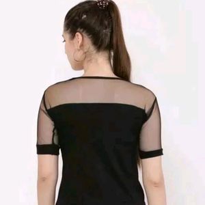 Black Net Top New