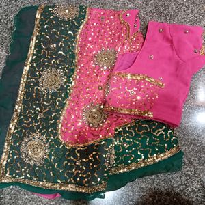 Heavy Two Colours Saree