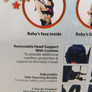 Luv Lap Galaxy Baby Carrier with Padded Head + Fre