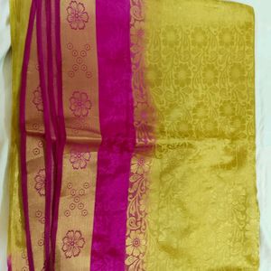 Silk Saree With Stitched Blouse