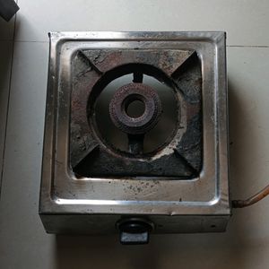 Old Gas Stove With Pipe