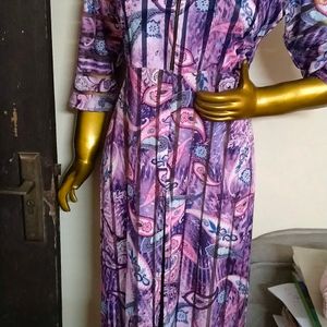 Purple Slit Kurta