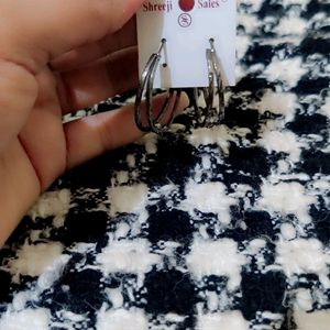 Metal Korean Chuncky Earrings