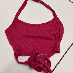 Halter string top