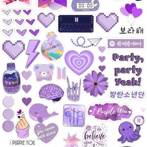 BTS Theme Stickers Sheets