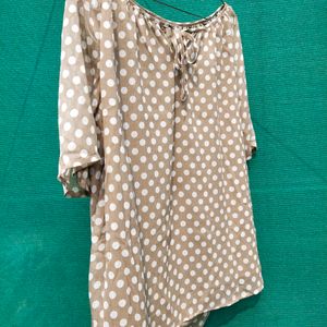 White Spots Top For Women