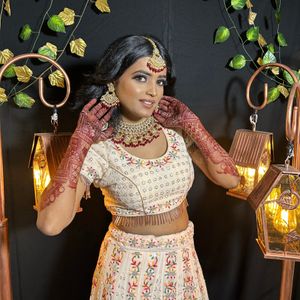 Peach Lehenga Choli