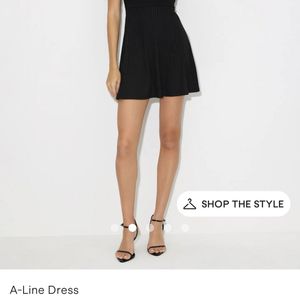 Neww Urbanic A Line Black V Neck Dress