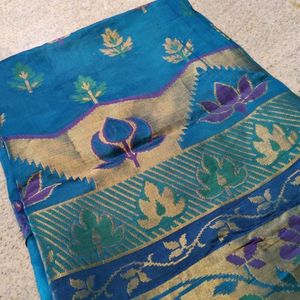 A Blue Colour Saree