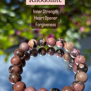 Rhodonite Bracelet - Reiki Infused