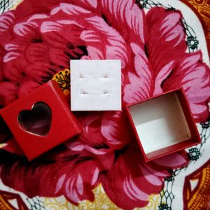 Cute Heart Box For Finger Rings