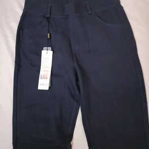 Navy Blue Skinny Pant For Women