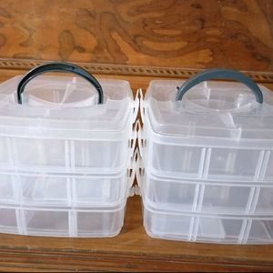 3 Layer 18 Grids Storage Plastic Box