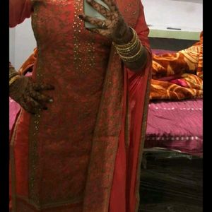 Suit With Dupatta And Pant