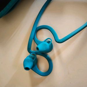 Beautiful Black Blue Headphones