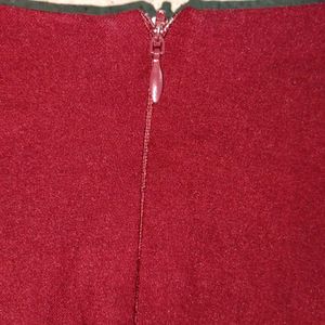 PG Trendy Designer Party Top Flared Maroon