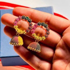 Multi Color Jhumka