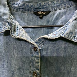 Roadster Denim Shirt For Ladies