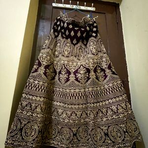 Purple Bridal Lehenga