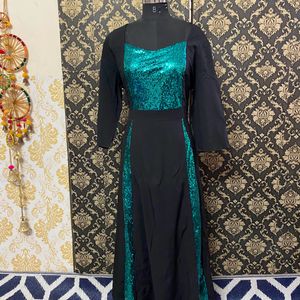 Plus Size Black Seqin Dress