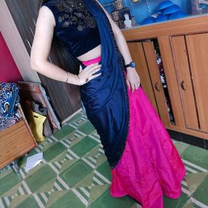 Sale 💰 Premium Fabric Ready To Wear Saree/Lahenga