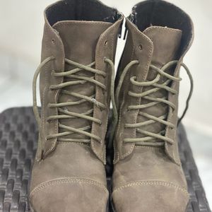 Women Army Green New Boots