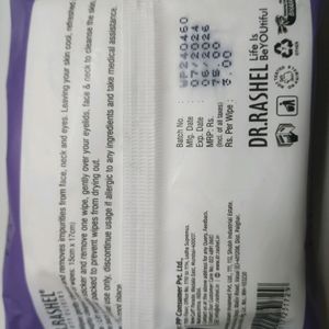 6 Packet Wet Wipes