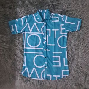 Cyan Shirt (Both sides printed