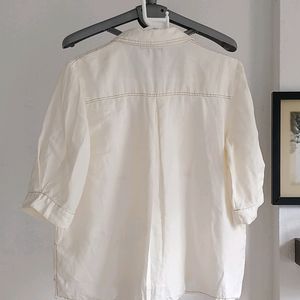 Zara Linen Blend Top