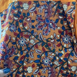 Ethnic Overcoat sleeveless Ikkat And Kalamkari D