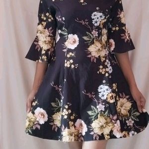 Flared Off Shoulder Dress