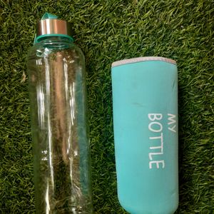 Glass Water Bottle With Cover