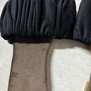 Black Velvet Foot Wear