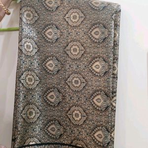 Silver Color Bangalore Silk Saree