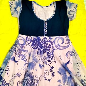 Lavender Anarkali Kurti