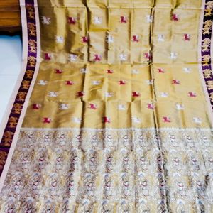 Beautiful Baluchori Work Walkalum Saree