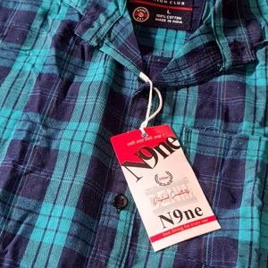 Multicolor L Size Check Men's Shirts