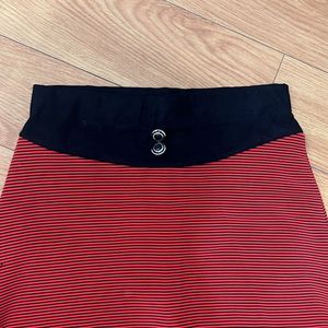 Long Skirt Red Stripes Size S, M , L, XL, XXL