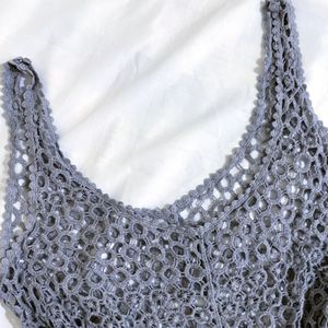 Pinterest Crochet Pattern Grey Spaghetti Strap Top