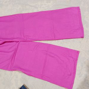 Magenta Pink Palazzo For Women