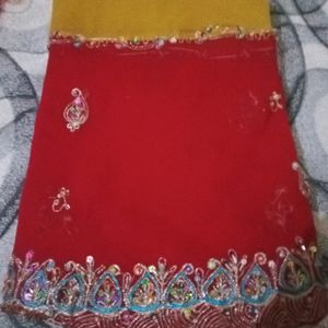 Unstitch Lahenga Choli And Dupatta Fabric