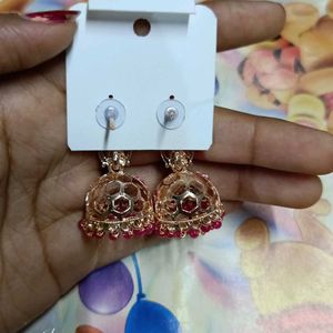 Mini Pink Jhumka