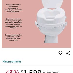 Todays Offer- Toilet Seat Extender for Sr. Citizen