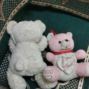 New Teddy 🧸 Pink And White 🆕 Soft Toys