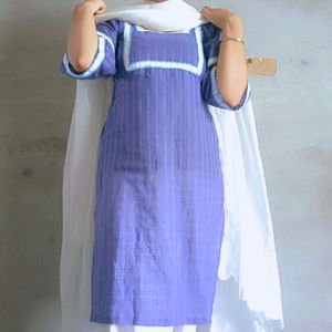 Grey Blue Coloured Kurti