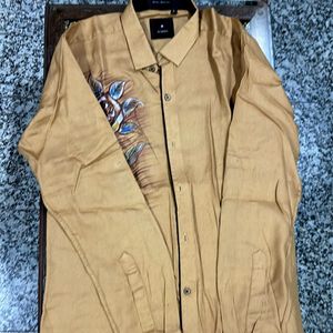 Albino Premium Party Wear Hand Painted EthnicShirt